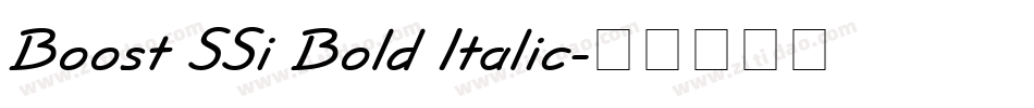 Boost SSi Bold Italic字体转换
